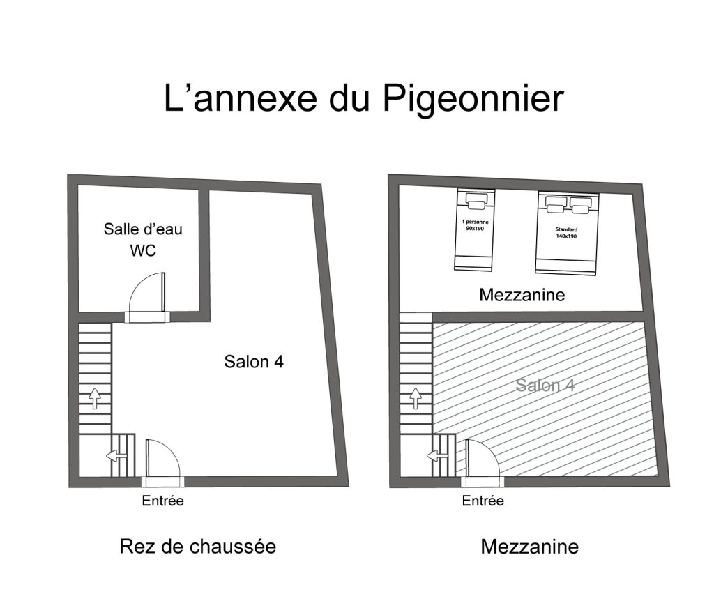 Plan de l'annexe du Pigeonnier